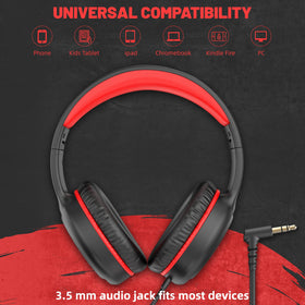 UKELALA kids headphones nylon braided cord resists tangling