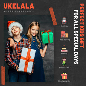 UKELALA lightweight on-ear headphones for kids and teens
