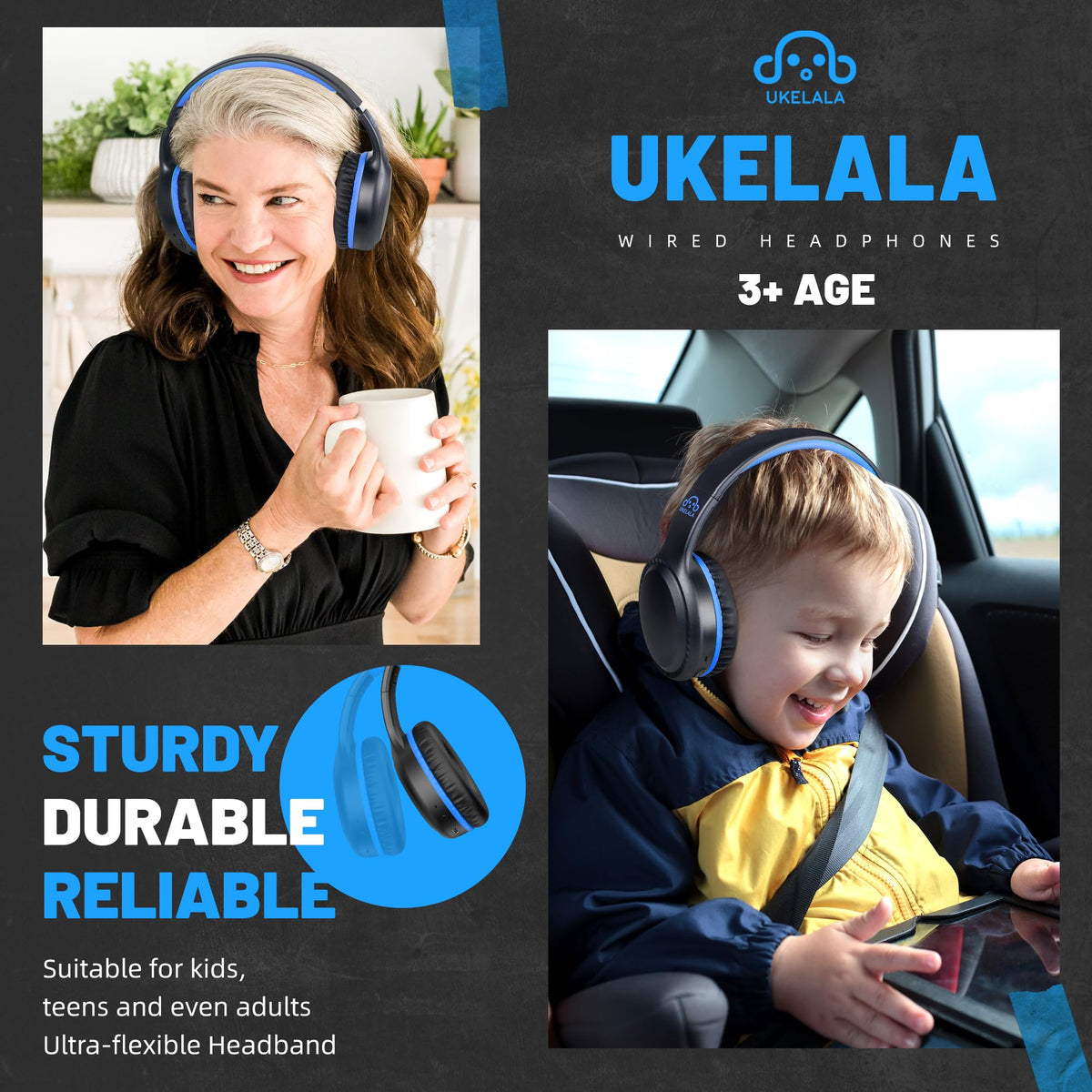UKELALA U2B built-in microphone for clear calls.
