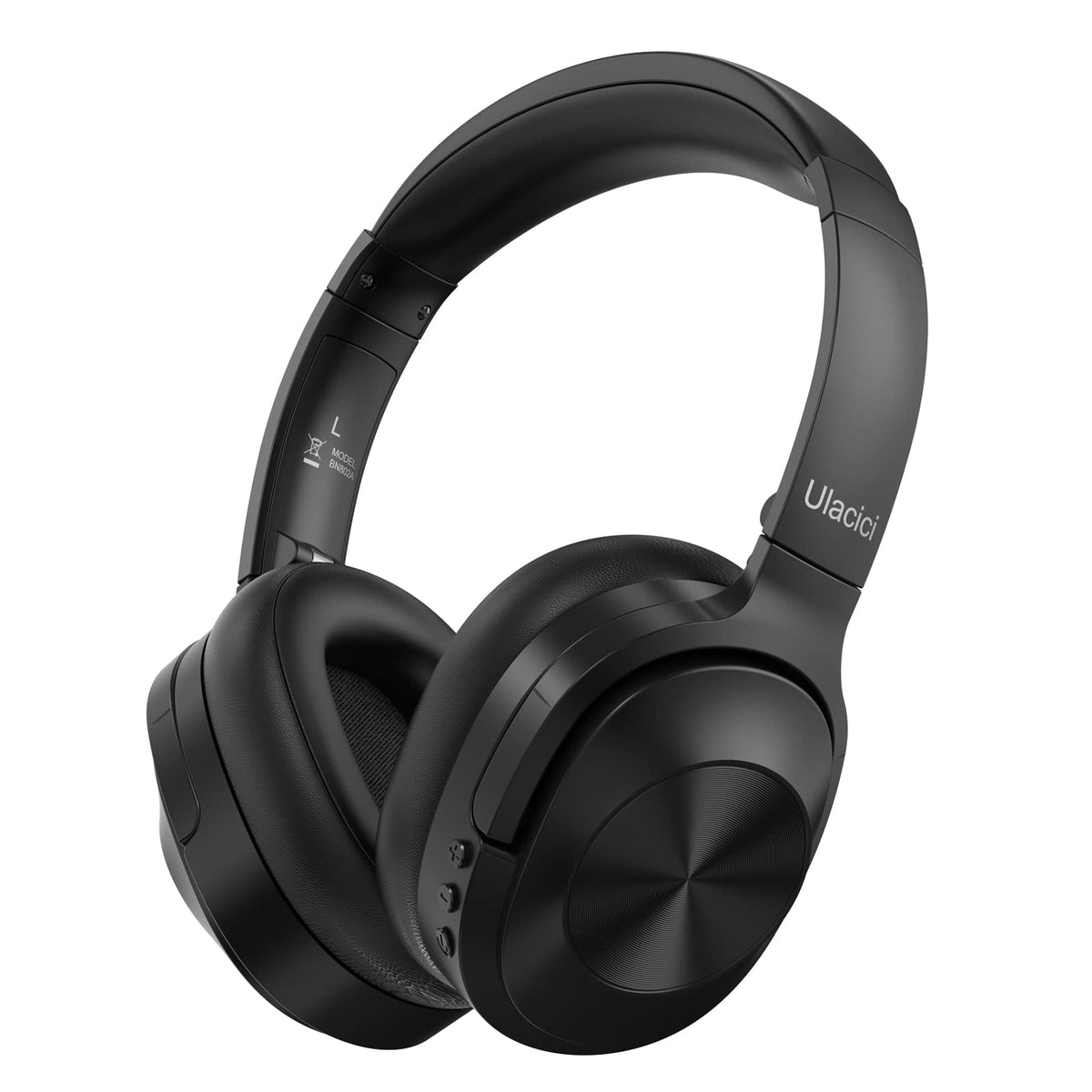 Ulacici front view of headphones showing sleek finish and comfortable fit