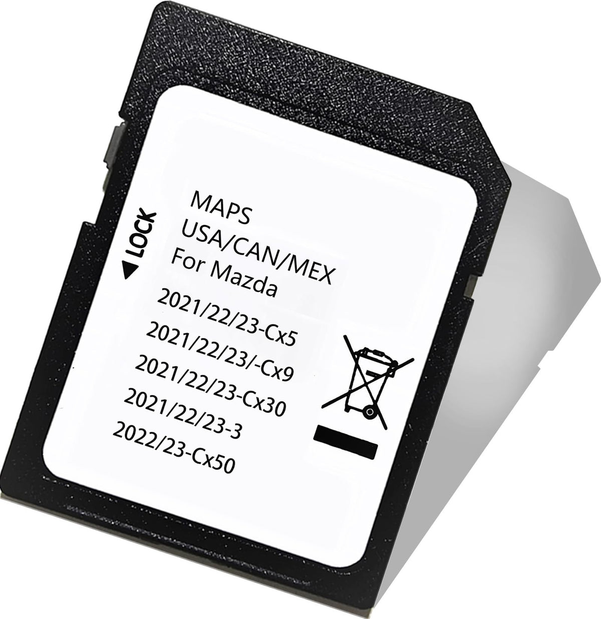 Ulfeng SD Card pictured in hand for Mazda Connect updates.