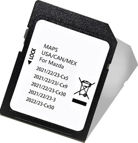 Ulfeng SD Card pictured in hand for Mazda Connect updates.