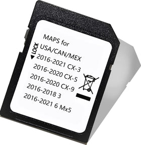 Ulfeng Navigation SD Card for Mazda CX-3 provides up-to-date maps for confident city driving.