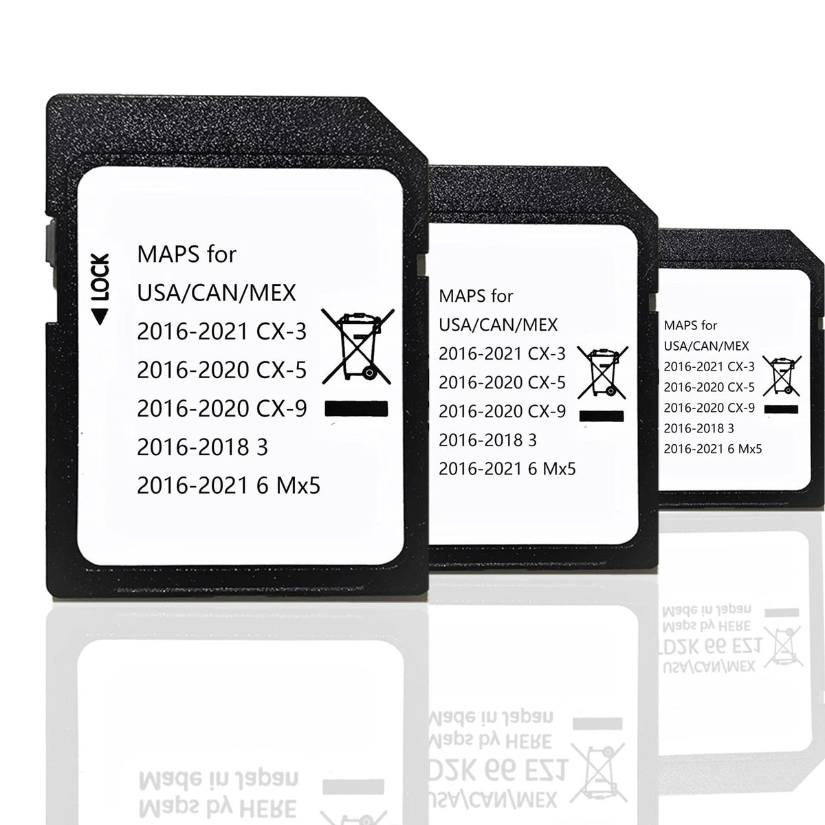 Ulfeng Navigation SD Card for Mazda MX-5 supports seamless in-car navigation.