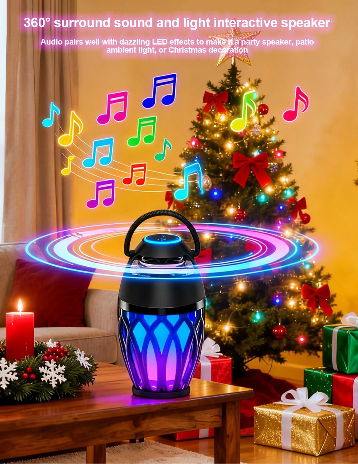 ulinkbee dancing flame effect adds visual motion.