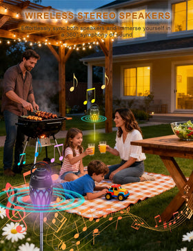 ulinkbee patio party speaker ideal for garden gatherings.