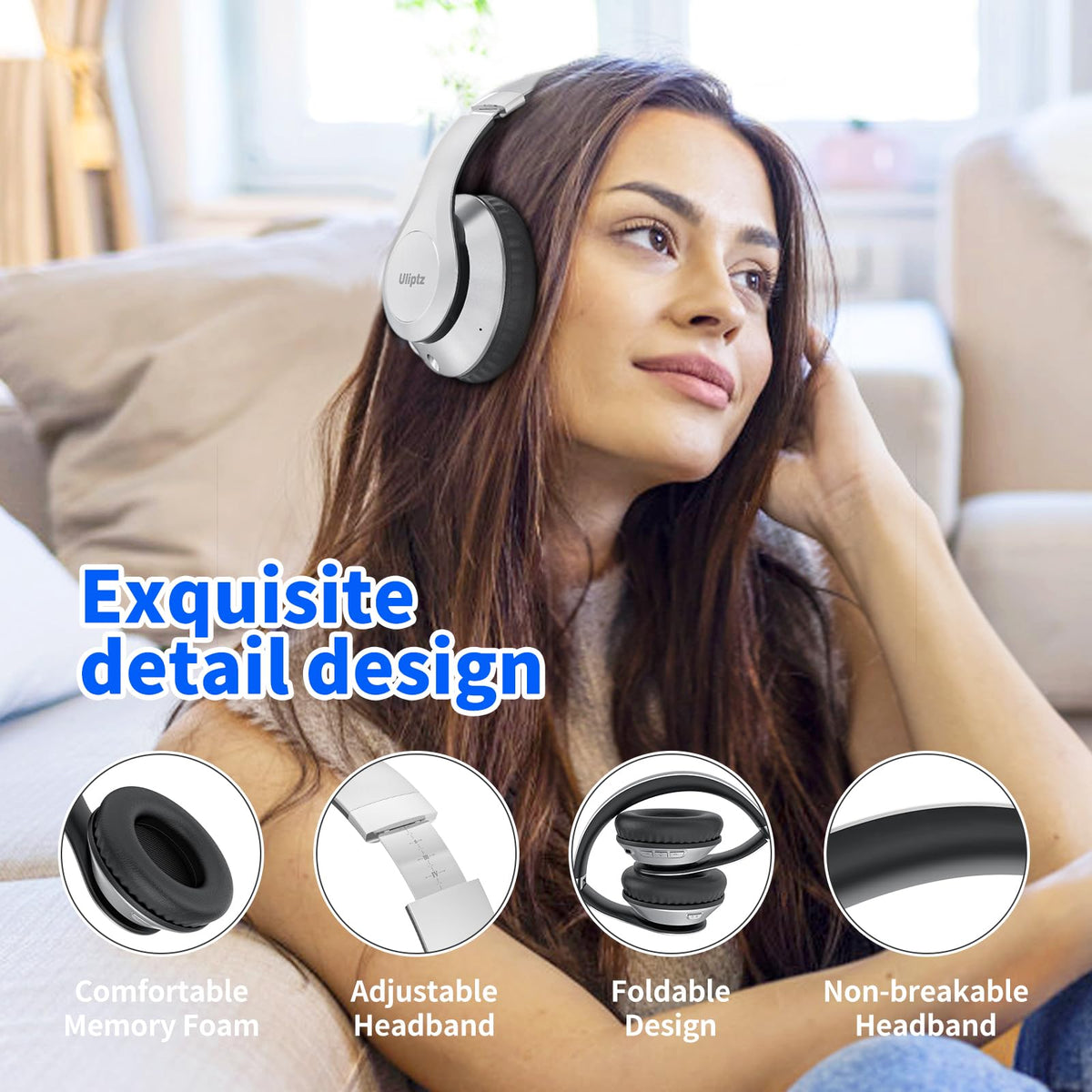 Uliptz headphones in use commuting showing hands-free listening convenience benefit