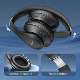 Uliptz on head in office setting showing comfortable fit for work and calls
