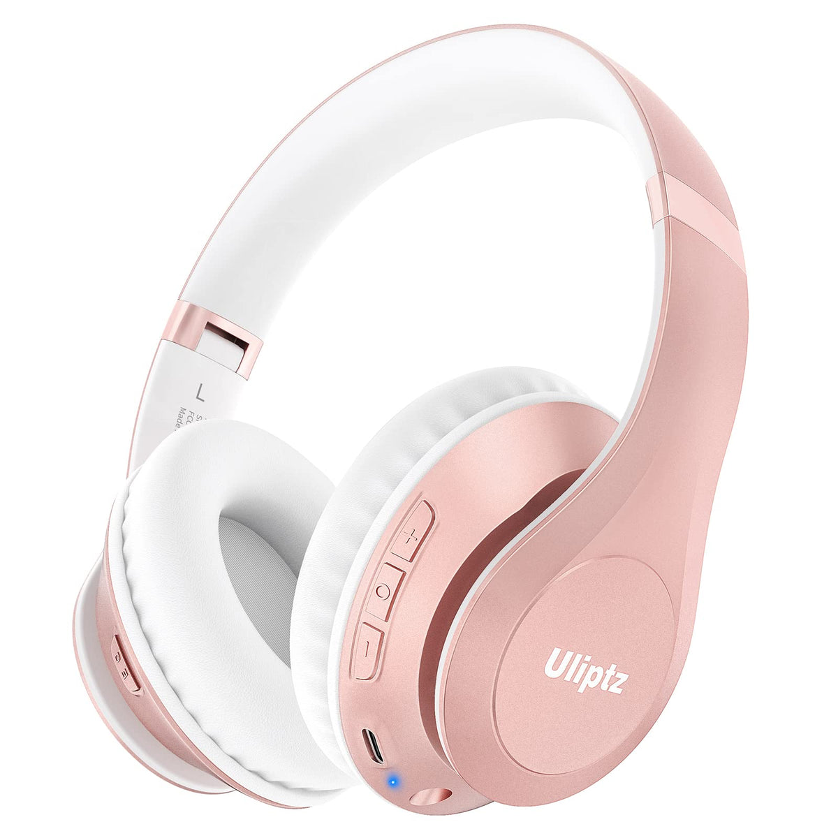 Uliptz front view showing rose gold finish and packaging, stylish and travel-ready