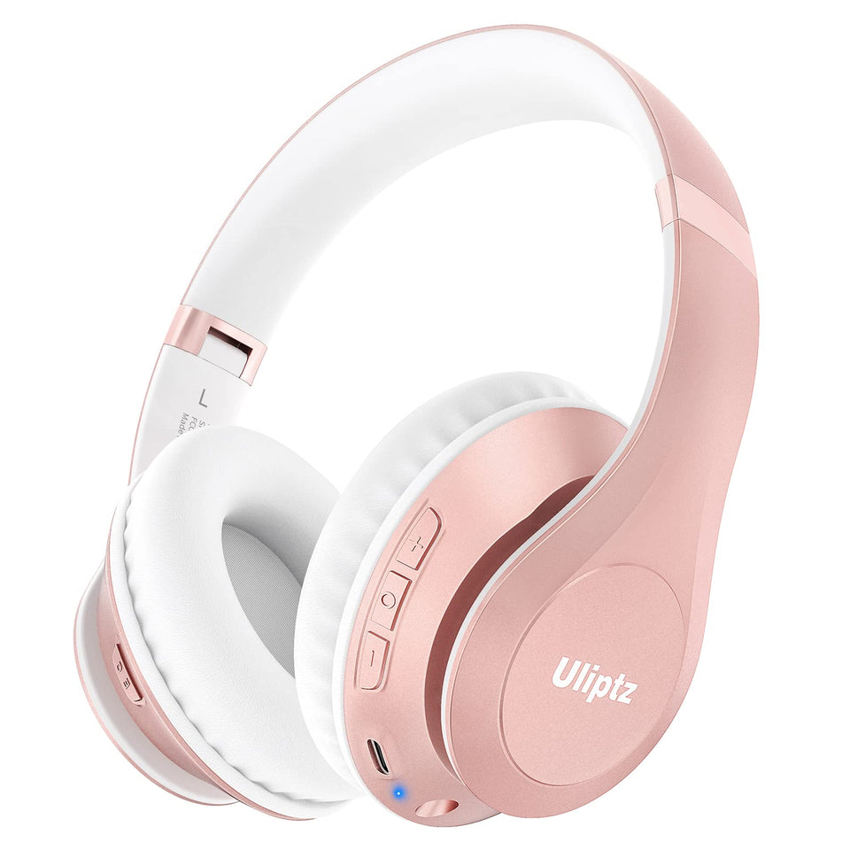 Uliptz front view showing rose gold finish and packaging, stylish and travel-ready