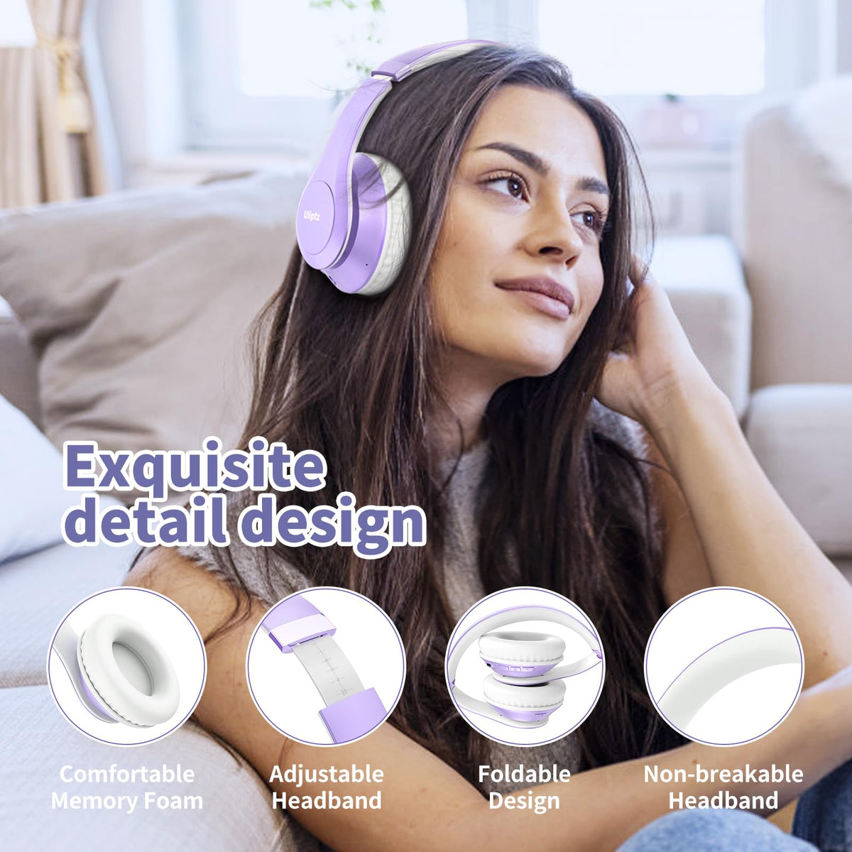 Uliptz beside phone and laptop showing Bluetooth 6.0 multipoint convenience