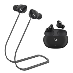 ULITIQ Beats Studio Buds strap closeup highlighting durable silicone material for all-day wear