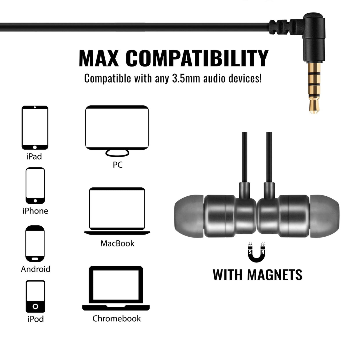 Ulix Rider comfortable earphones with soft TPE cord for long wear.