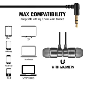 Ulix Rider comfortable earphones with soft TPE cord for long wear.