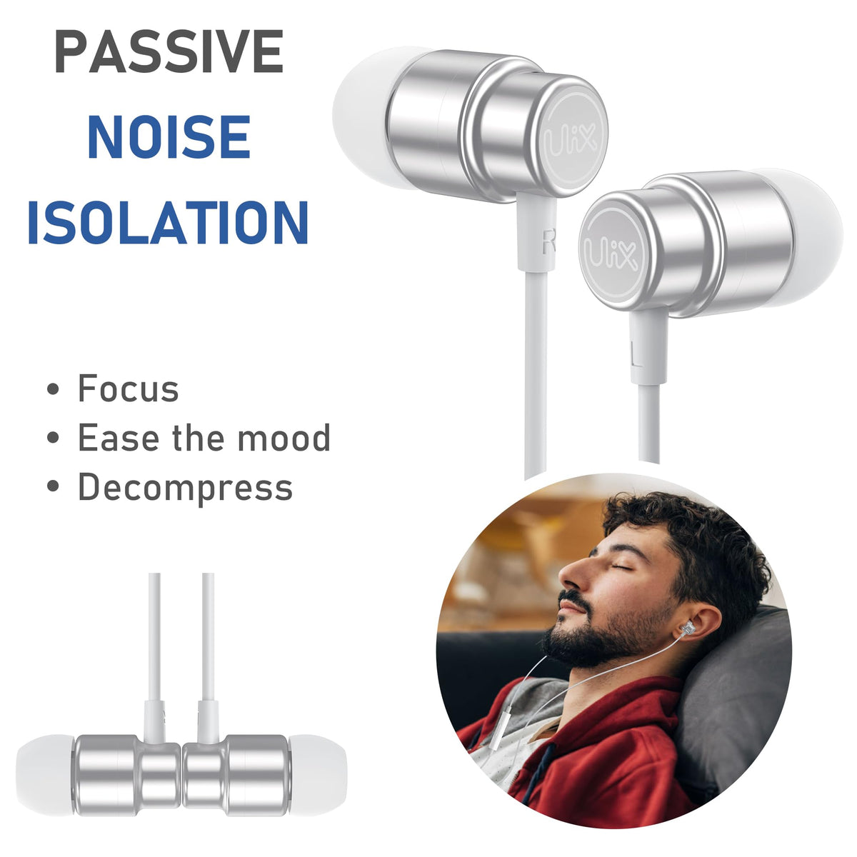UliX Rider comfortable fit ideal for small ears.
