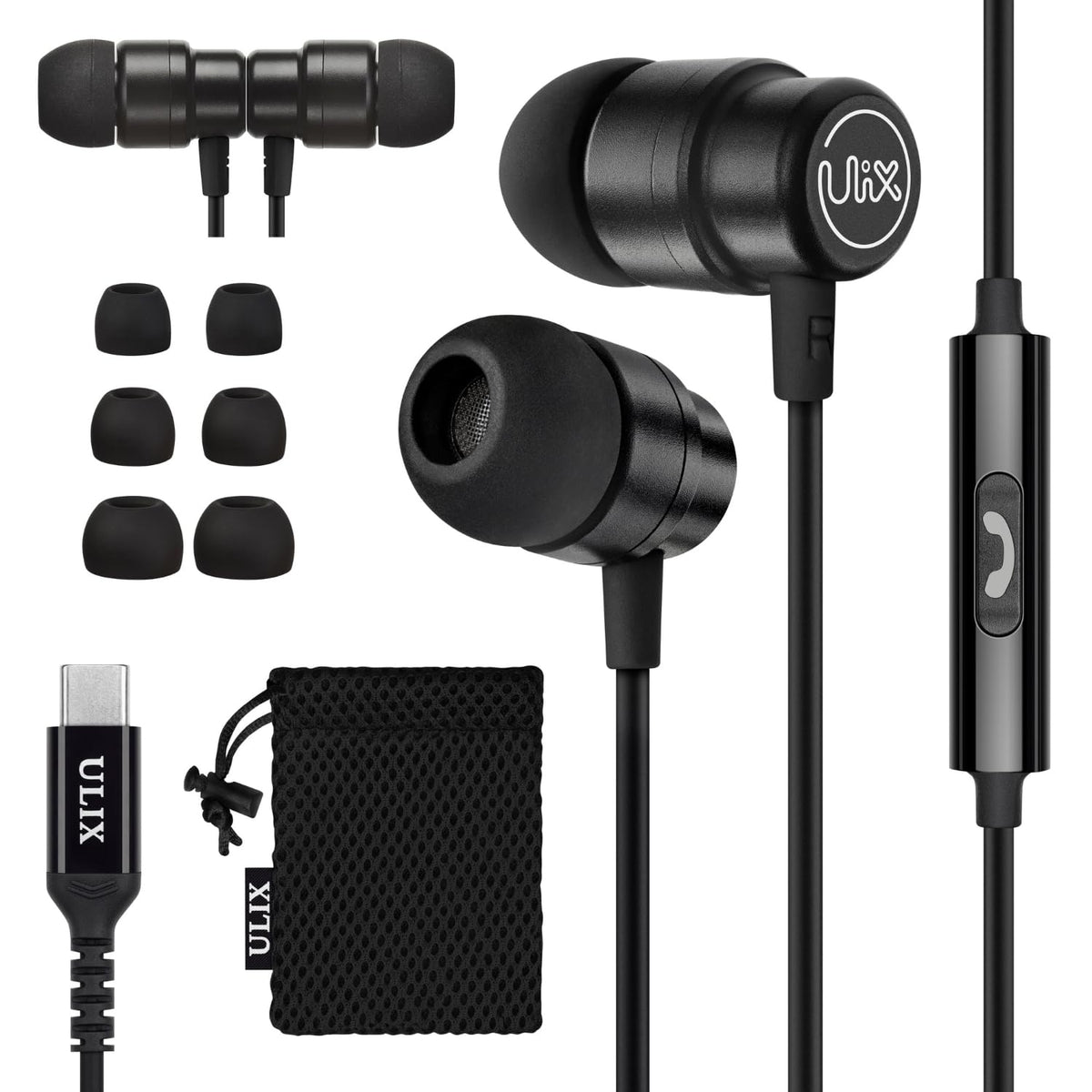 UliX front view of earbuds showing sleek design and immediate recognition benefit