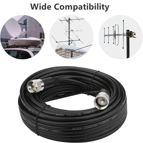 Ullnosoo cable installation on a Jeep Wrangler CB setup outdoors.
