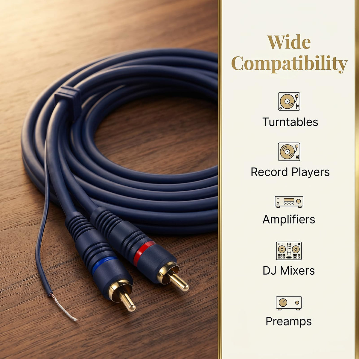 Ullnosoo easy plug-and-play setup for quick vinyl connections