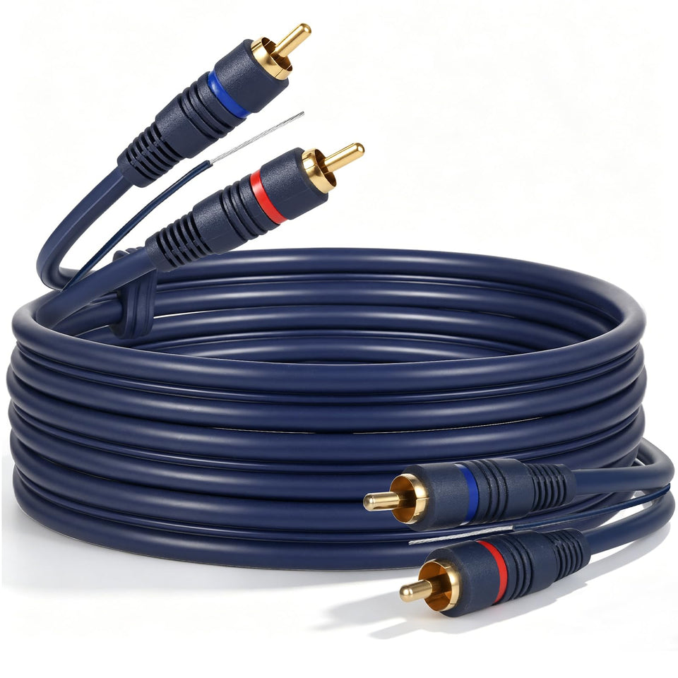 Ullnosoo turntable cable with ground wire for quieter vinyl playback