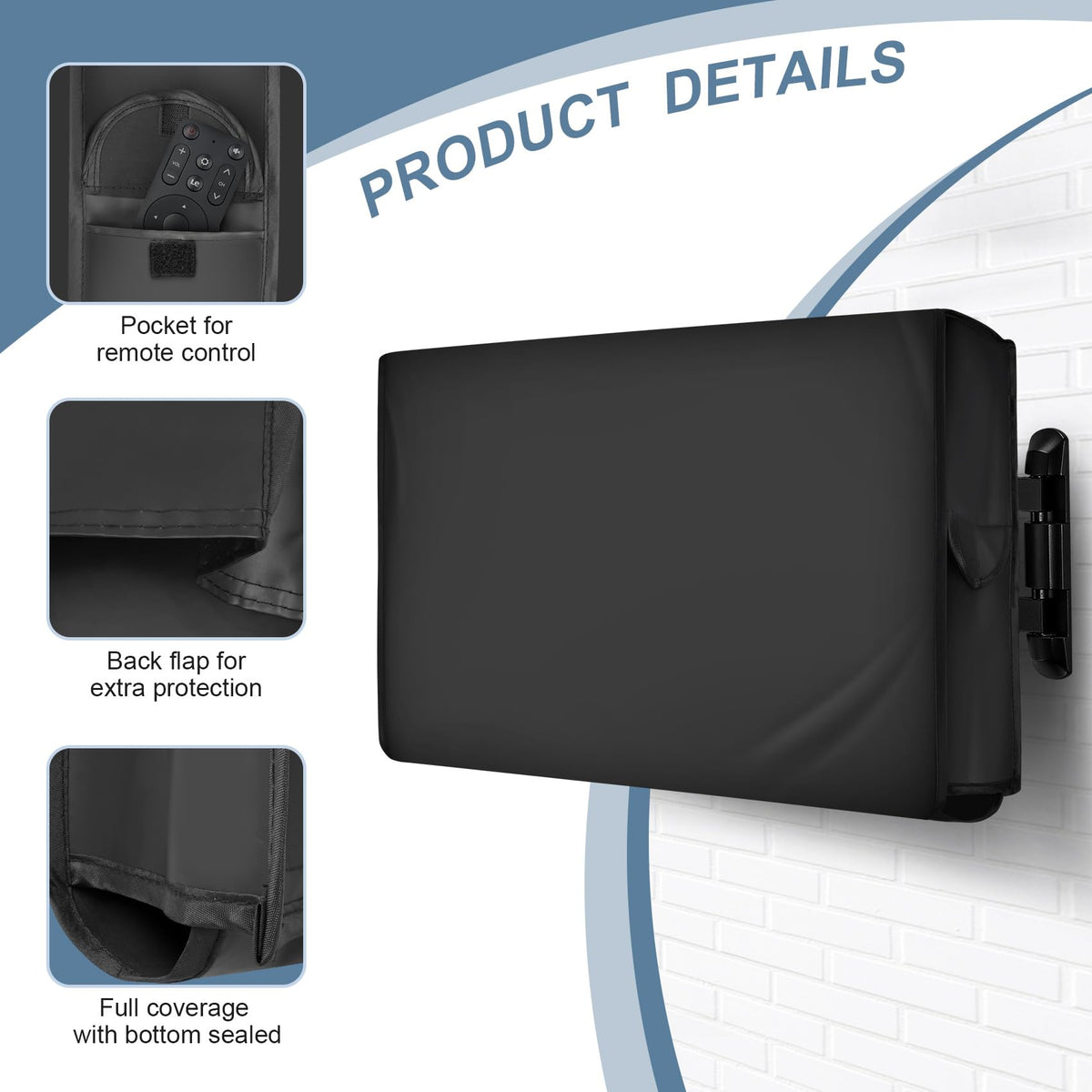 ULTCOVER cable and mount openings for easy access and tidy wiring