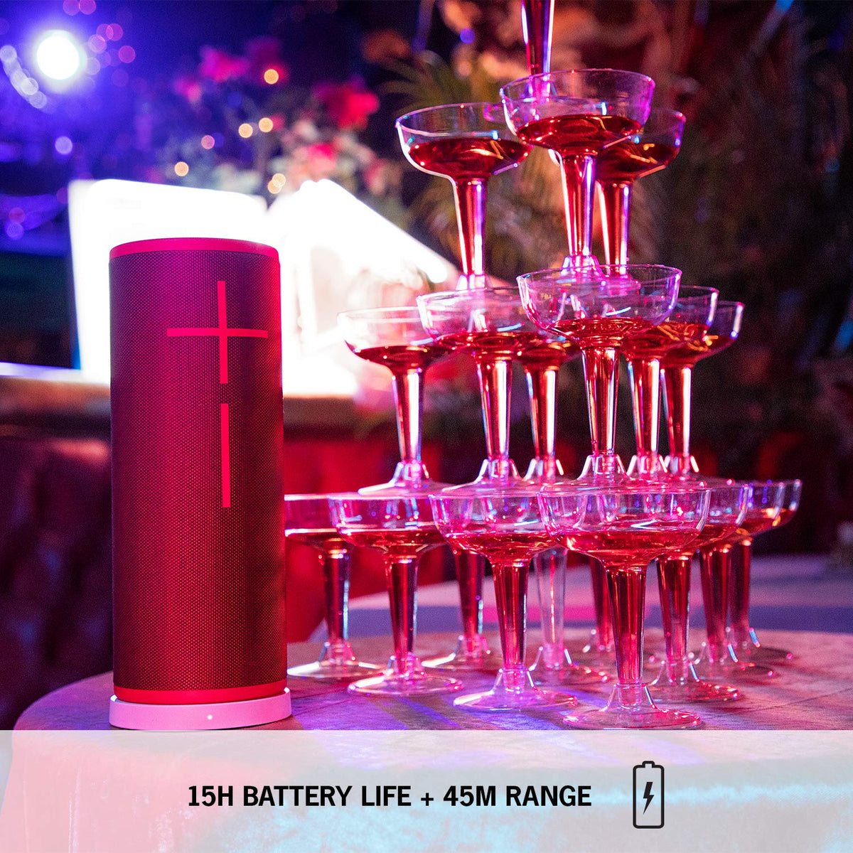 Up to 15 hours of battery life fuels longer listening sessions.