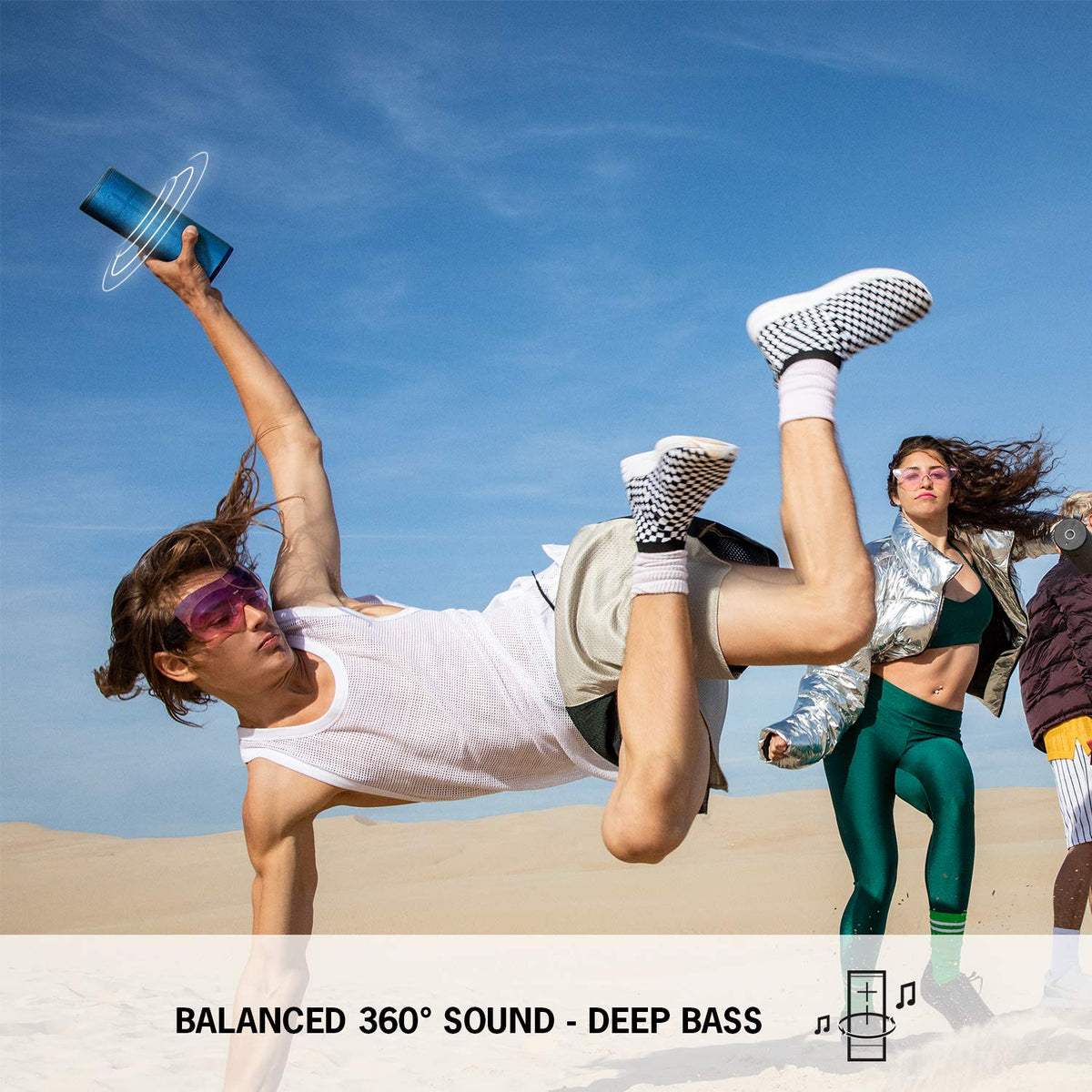 Ultimate Ears Boom 3 is IP67 waterproof for poolside listening.