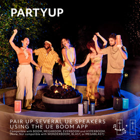 Ultimate Ears BOOM 4 blue PartyUp features multi-speaker pairing for bigger sound