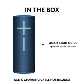 Ultimate Ears BOOM 4 blue uses recycled plastic in its construction