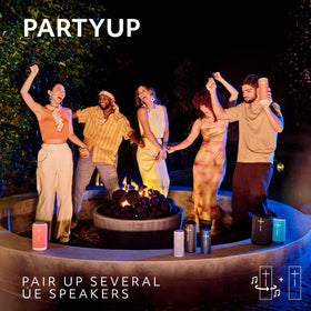 PartyUp lets multiple Ultimate Ears speakers synchronize for bigger sound.