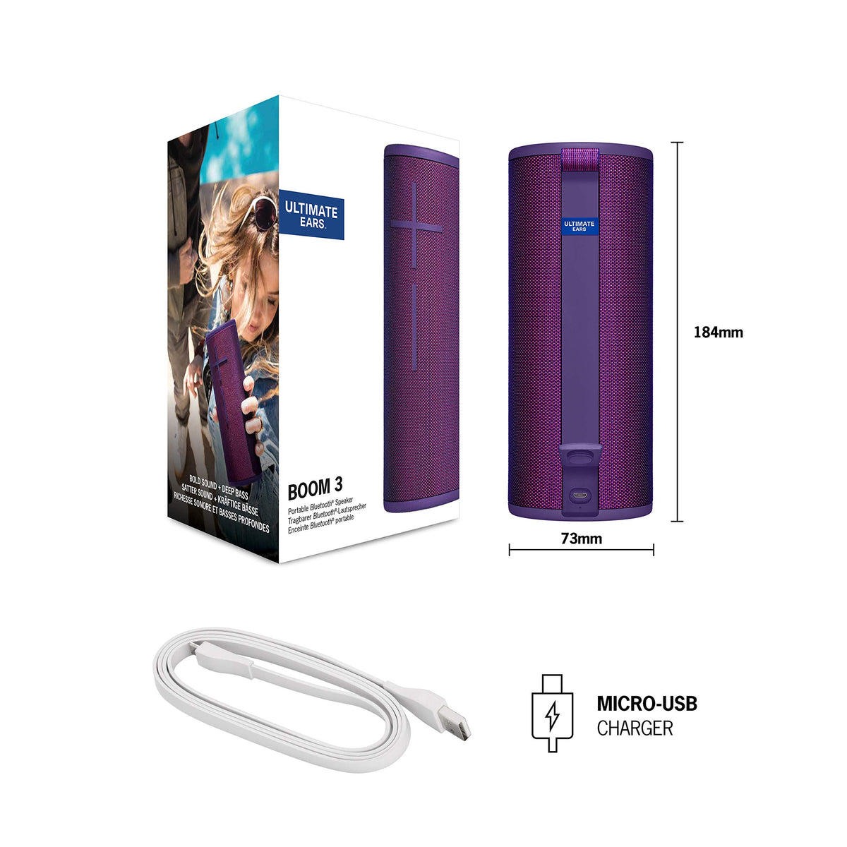Ultimate Ears Boom 3 PartyUp pairing enables larger events.