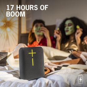 Ultimate Ears EPICBOOM offers 17-hour battery for long outdoor sessions.