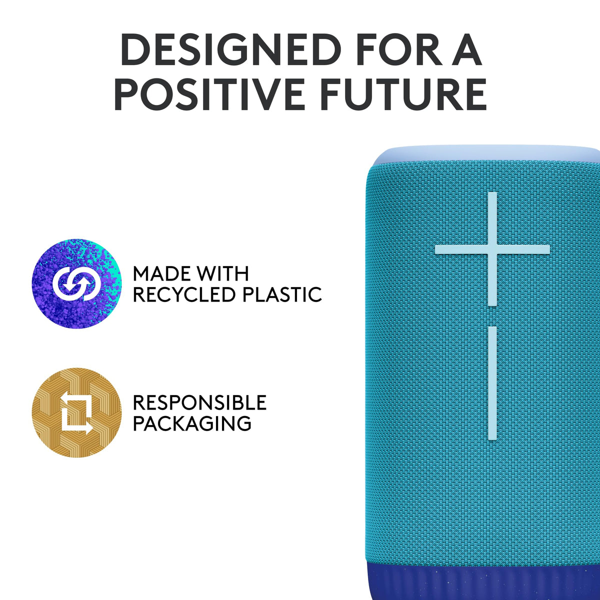 Made with recycled plastic supports eco-conscious listening with EVERBOOM.