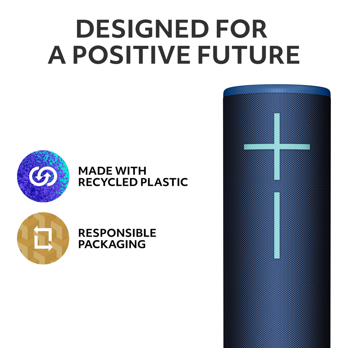 Made with recycled plastic to reduce environmental impact.