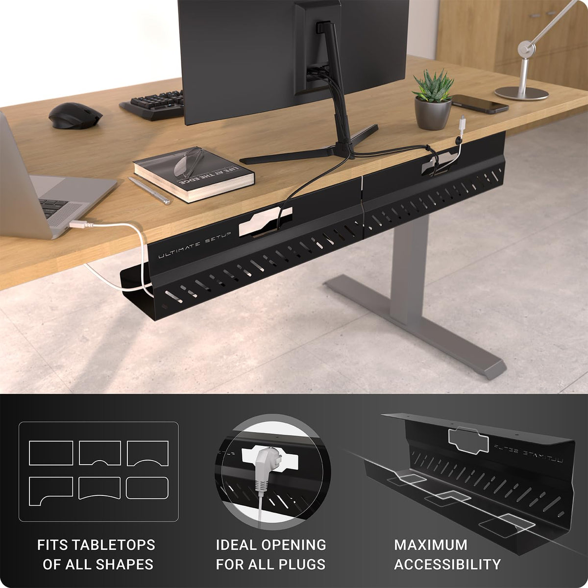 Ultimate Setup tray close-up of reinforced metal frame highlighting strong load support benefit