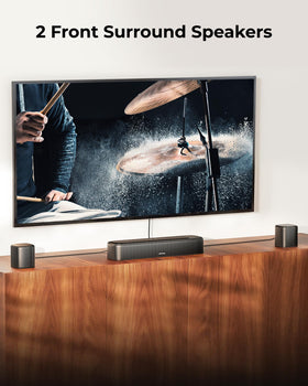 ULTIMEA Aura A60 Pro HDMI eARC port enabling lossless Atmos audio.