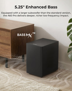 ULTIMEA Aura A60 Pro rear surround with wireless connection for flexible placement.