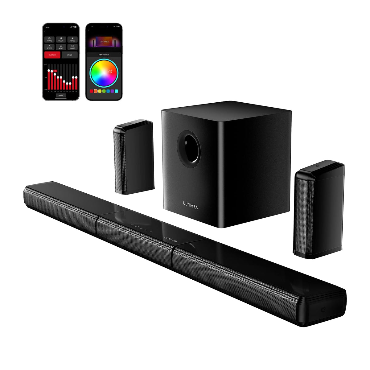 ULTIMEA Apollo S70 Ultra 7-1 surround setup enhances cinematic immersion.