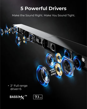 ULTIMEA Apollo S70 Ultra app with EQ presets tailors sound.
