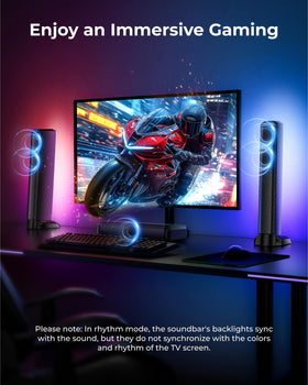 ULTIMEA Apollo S70 Ultra RGB lighting adds ambient room glow.