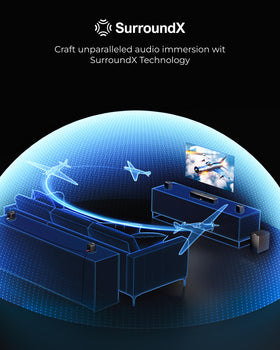 ULTIMEA app control interface for precise, customizable sound tuning.