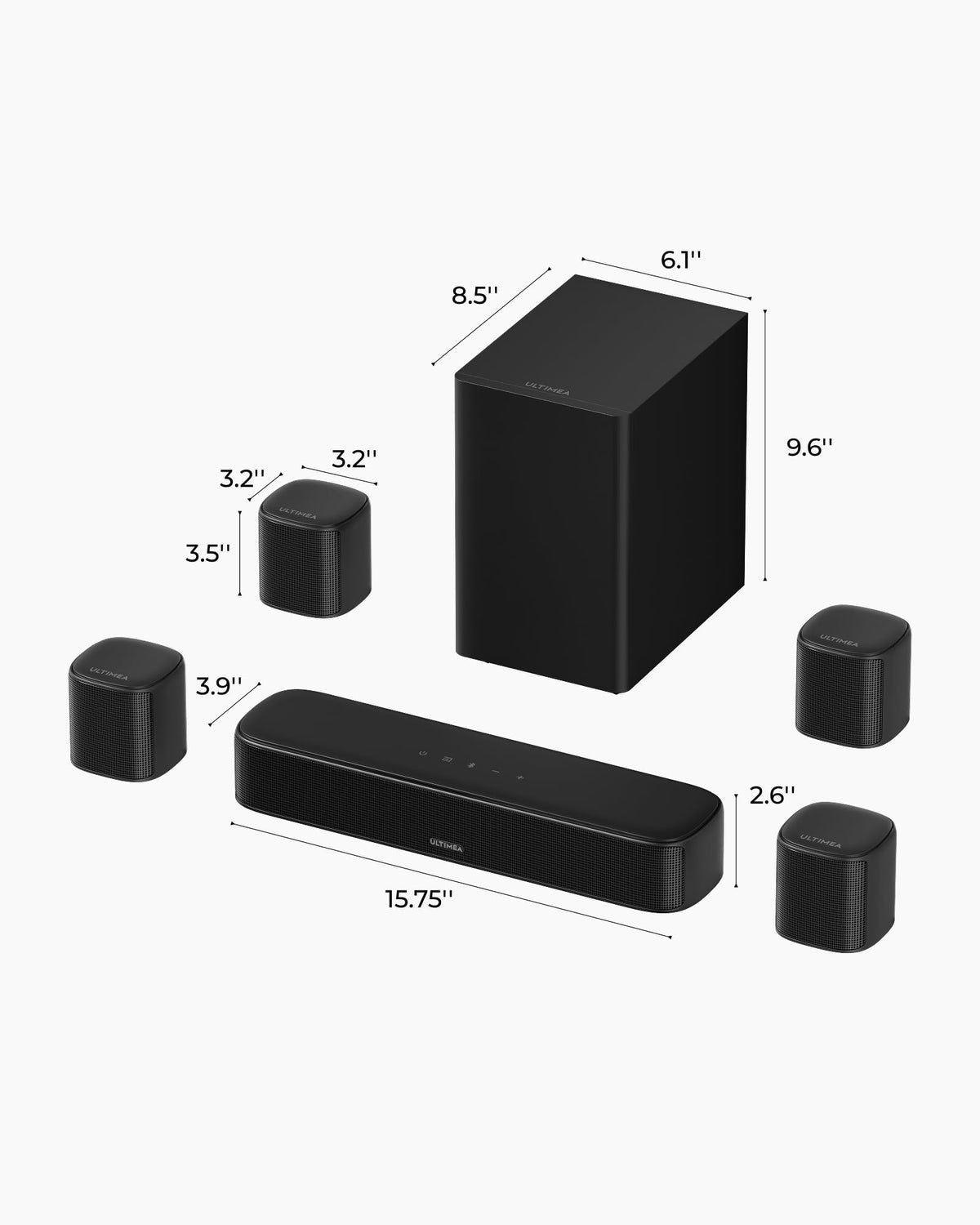 ULTIMEA Aura A40 Pro room-filling sound for movies and games.