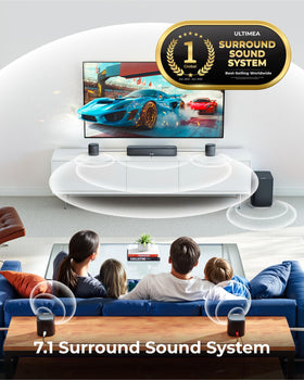 ULTIMEA Aura A60 Dolby Atmos 3D sound feature for immersive viewing.