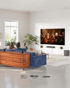 ULTIMEA front right surround speaker A60 delivers crisp dialogue and ambience.