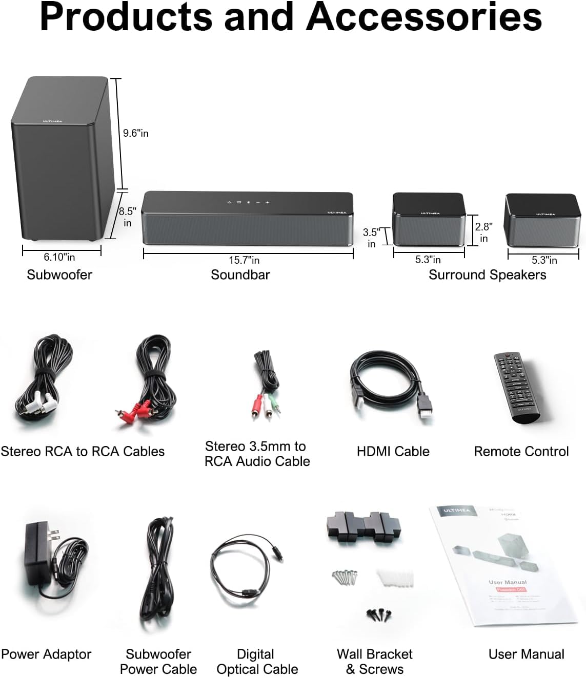 ULTIMEA Poseidon D50 10-band EQ and presets tailor sound to your space