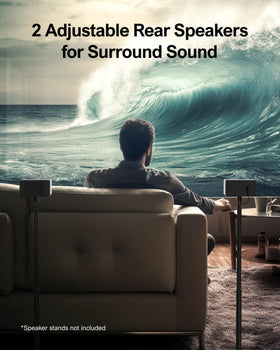 ULTIMEA Poseidon D50 wireless subwoofer delivers deep bass for thrilling game moments