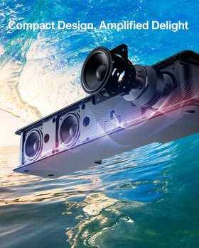 ULTIMEA Poseidon D60 BassMX technology delivering deeper low frequency impact