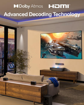 ULTIMEA Poseidon D60 remote control and on-bar controls for quick adjustments.