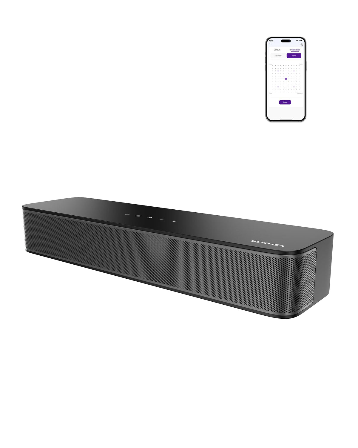 ULTIMEA Poseidon M20 Pro front view for immersive TV listening
