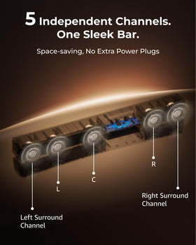ULTIMEA Poseidon M60 side driver array highlighting wider surround spread