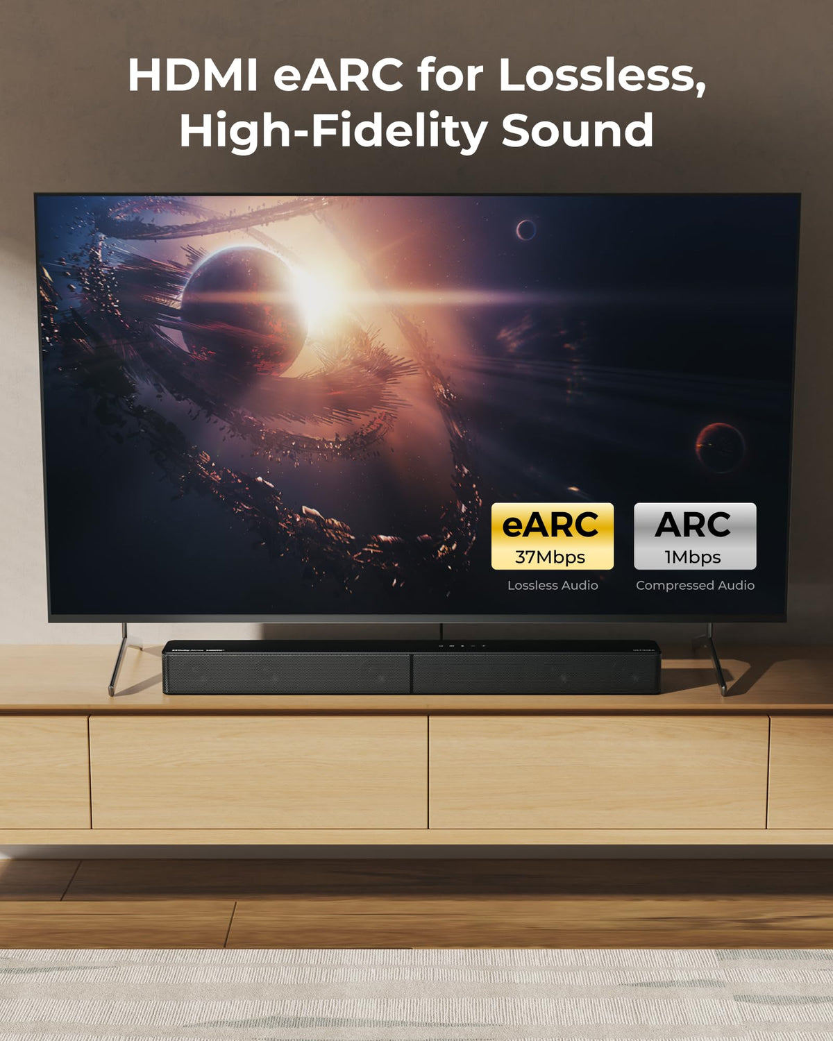 ULTIMEA Poseidon M60 TV setup with quick integration in lounge